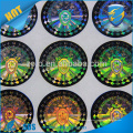 Circle anti-fake sticker/authenticity hologram sticker/3d hologram sticker